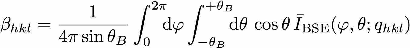 Equation for beta parameters