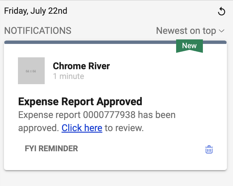 Expense Report approved