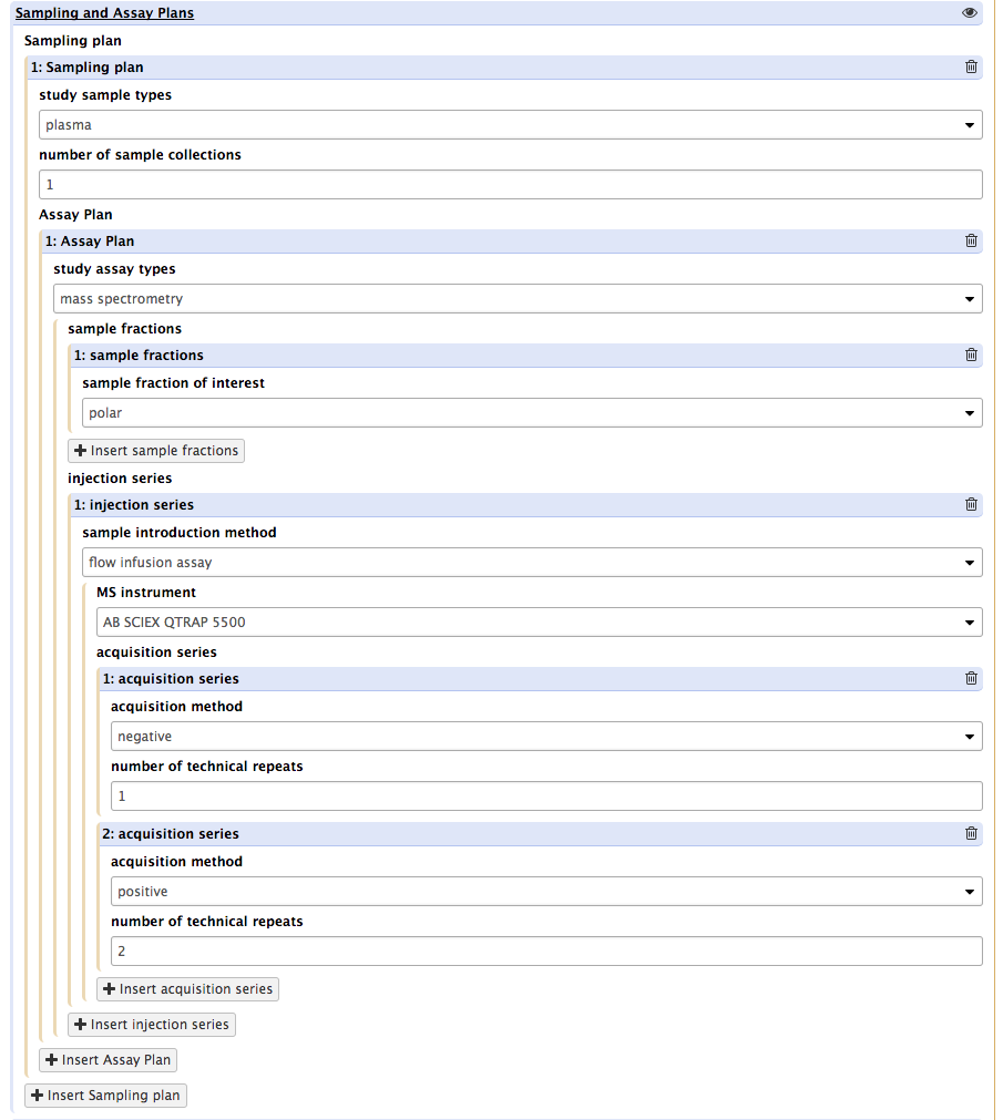 show assay settings overview