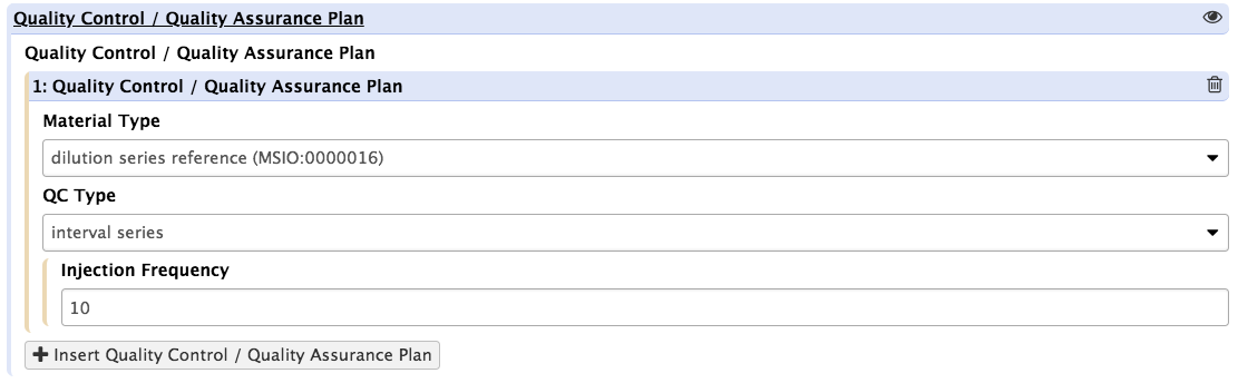 QC plan fields