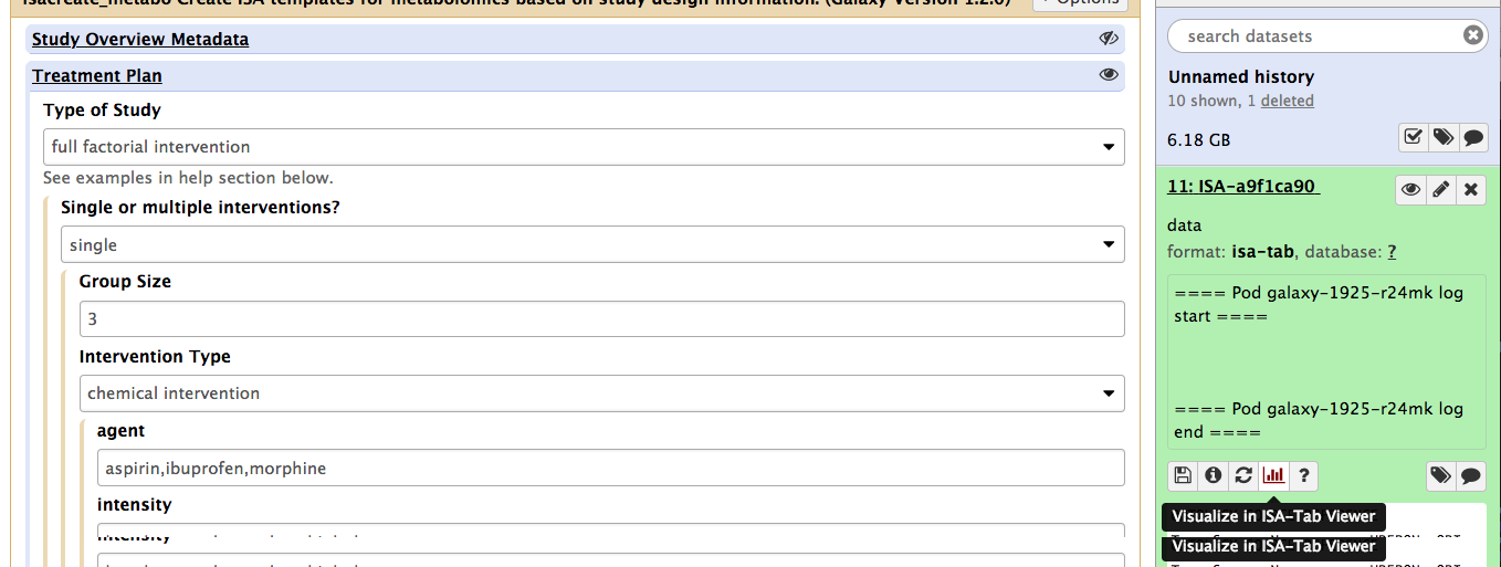 ISA-Tab viewer activate