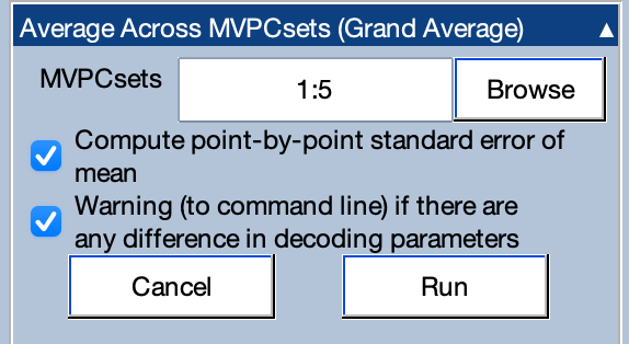 Average Across MPVCsets