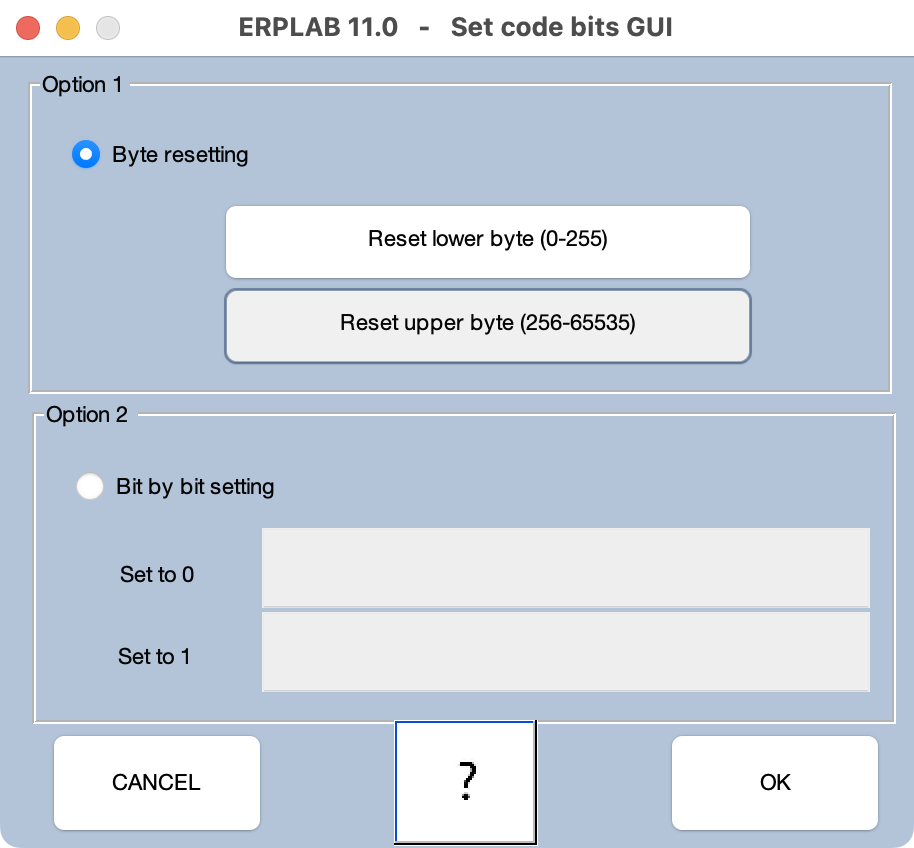 Reset Bytes